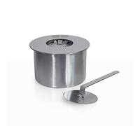 Divina Fire Brûleur Rond pour cheminée au bioéthanol biocheminée en Acier Inoxydable 1,5 lt d.17 cm
