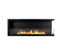 Divina Fire Cheminée bioéthanol encastrable d'angle biocheminée 120x45 SUTRI 120 DX