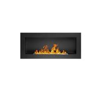 DIVINA FIRE DF91020 cheminée Intérieure Cheminée encastrable Bioéthanol Noir