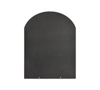 Divina Fire Plateforme de protection de sol pour poêles à bois et pellets en acier 90x80