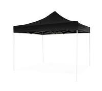 Feuille de Toit imperméable Noire 3X3 pour Remplacement de Gazebo Pliable EG49483