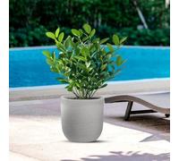 DIVINA GARDEN Vase en résine d'extérieur intérieur pour plantes cylindre design