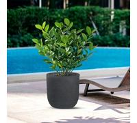 DIVINA GARDEN Vase intérieur en résine d'extérieur pour plantes cylindre design