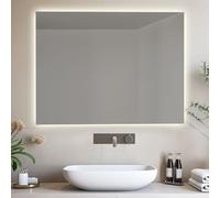 Divina Home Miroir de salle de bain rétro-éclairé réversible Aurora LED 70 x 80 fabriqué en Italie