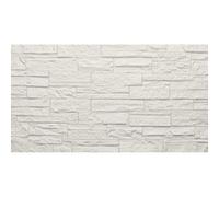 DIVINA HOME, Naturel, panneau décoratif 3D effet pierre, PU, quartzite blanc, 18 kg, 120 x 60 x 2,5 cm, 8,6 m², lot de 12 pièces