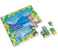 Divina Italian Design Puzzle 100 pièces, 20 x 20 cm, Souvenir Collection Italie, Paysages suggestifs, Pour tous les âges (lac de Garde- cod. VAR93#5)