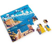 Divina Italian Design Puzzle 100 pièces, 20 x 20 cm, Souvenir Collection Italie, Paysages suggestifs, Pour tous les âges (lac de Garde- cod. VAR93#2)