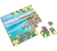 Divina Italian Design, Puzzle 100 pièces, 20 x 20 cm, Souvenir Collection Italie, Paysages suggestifs, Pour tous les âges (Sorrento - cod. VAR97)