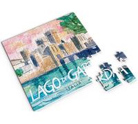 Divina Italian Design Puzzle 100 pièces, 20 x 20 cm, Souvenir Collection Italie, Paysages suggestifs, Pour tous les âges (Lac de Garde, code VAR93#3)