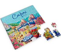 Divina Italian Design Puzzle 100 pièces, 20 x 20 cm, Souvenir Collection Italie, Paysages suggestifs, Pour tous les âges (CAPRI 2 - cod. VAR96)