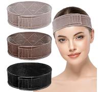 DIVINA VITAE Lot de 3 bandeaux antidérapants en velours pour perruques