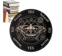 Divination Board Dowsing | Planche de spiritutisme avec lettres et aiguilles en bois | Décorations fantômes et jeu de plateau fantômes pour fêtes à thème et rassemblements