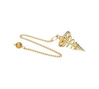 Divination du pendule avec forme de spirale, radieuse, minéraux d'or et cristaux pour guérison, beauté énergétique, méditation, médecine alternative, amulet spirituelles