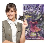 Divination Tarot Cards, Fortune Telling Game Card, 4.13x2.48 inches The Fantasy Garden Tarot Deck with Illustrated Art for Spiritual Insight, Entertainment, Witch Craft, Friends Gathering