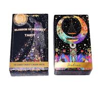 Divination Tarot Deck Oracle Reading Cards, Fate Board Game Set de 78 pièces, système de jeu Fortune Telling System, utilisation de divertissement de fête, activité de rassemblement de vacances, outil