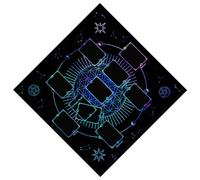Divinations Nappe Tapis de cartes Couverture Astrologique Oracle Pad Tarot Nappe Autel Jeu de société Pad Lecture