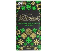 Divine Dark Chocolate Bar, Mint, 3.5 Ounce (Pack of 10) by Divine