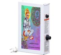 Divine Mantra Box 100 en 1 avec Hanuman Chalisa All in One Vaishnav Mantra Chanting Box pour Puja et méditation - Métal - Gris acier