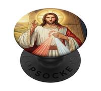 Divine Mercy Image Jesus I Trust in You Prière catholique PopSockets PopGrip Adhésif