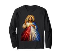 Divine Mercy Jésus Cathédrale Mosaïque Art Sacré Art Icône Art Manche Longue