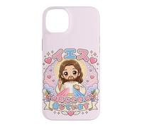 Divine Mercy Jesus I Trust in You Chibi Kawaii Catholique Coque pour iPhone 14 Plus