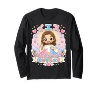 Divine Mercy Jesus I Trust in You Chibi Kawaii Catholique Manche Longue