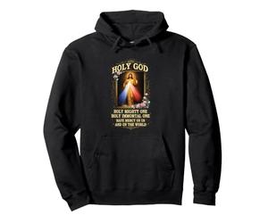 Divine Miséricorde Dieu Saint Puissant Une Prière Catholique Jésus Sweat à Capuche