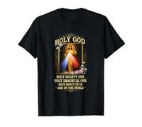 Divine Miséricorde Dieu Saint Puissant Une Prière Catholique Jésus T-Shirt Graphique avec Valeur