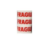 DIVINE PACKAGING Fragile Lot de 3 rouleaux de ruban adhésif d'emballage imprimé 48 mm x 66 m