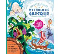 Divine plongée dans la mythologie grecque - Hervé Eparvier - Tourbillon - cartonné - Jeux livres objets