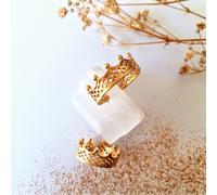 Divine queen - bague couronne or