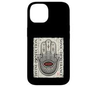 Divine Techno Hamsa Protection Sonique Main Coque pour iPhone 14