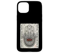 Divine Techno Hamsa Protection Sonique Main Coque pour iPhone 15 Plus