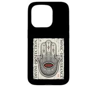 Divine Techno Hamsa Protection Sonique Main Coque pour iPhone 15 Pro