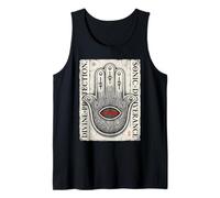 Divine Techno Hamsa Protection Sonique Main Débardeur