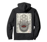 Divine Techno Hamsa Protection Sonique Main Sweat à Capuche