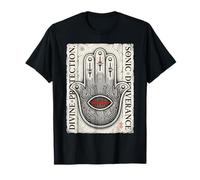 Divine Techno Hamsa Protection Sonique Main T-Shirt