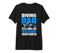 Diving Dad Just Like A Normal Dad Scuba Dive Diver T-Shirt Haut de Gamme