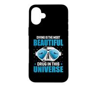 Diving is The Most Beautiful Funny Scuba Dive Diver Coque pour iPhone 16 Plus