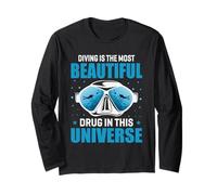 Diving is The Most Beautiful Funny Scuba Dive Diver Manche Longue