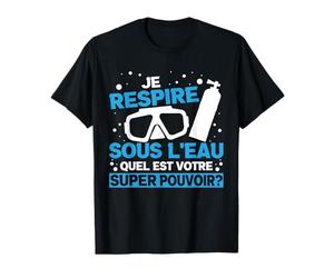 Diving Plongée Océan Plongeur Je Respire Sous L'eau. T-Shirt