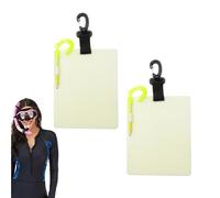 Diving Writing Board - 18,5 x 15 x 0,3 cm Waterproof Luminous Dive Gear | Sous-water Communication Writing Board | Glow-in-the-dark Diving Boards For Divers Explorers Snorkeling Cave Lake Exploration