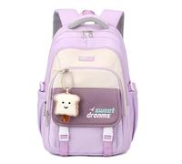 DivingBirds Cartable Fille Primaire CP Sac a Dos College Fille 32L, Ergonomique | Sangle de Poitrine | Impermeable | Kawaii, Sac à Dos Enfant Sac Ecole Ado Fille Collège 8+ Ans, Violet