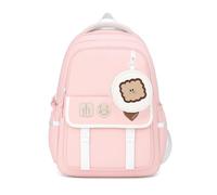 DivingBirds Sac a Dos College Fille 25L Cartable Fille Primaire CE2 CM1 CM2, Léger | Compartiment Ordinateur | Ergonomique | Impermeable, Sac à Dos Enfant Sac Ecole Collège Ado Fille 7+ Ans, Rose
