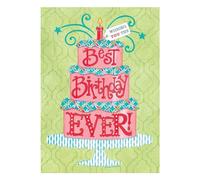 Divinity Boutique Lot de 6 cartes d'anniversaire - Best Day Ever 2 Corinthians 9:8 KJV