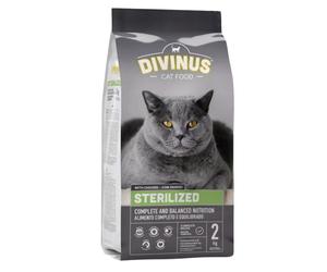 DIVINUS Cat Sterilized - Nourriture complète pour chats adultes stérilisés - 2 kg