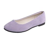 Divisé Coiffeur Coloré sur Flat Shallow Confort Casual Simple Chaussures Pantoufles de Jardin, aubergine, 37 EU