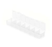 Diviser la Boîte de Rangement Organisateur de Bijoux Polyvalents, Récipient en Plastique à 7 Grilles pour les Voyages, avec Petits Cosmétiques, Bijoux, Rangement Pilules, #213, plastique, pas de gemme