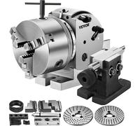 Diviseur avec mandrin à mors MT2, table rotative avec indexation hauteur centre 100 mm, Dividing Head 23 kg, table rotative avec plateaux, un support fort pour la pièce à usiner