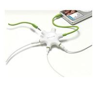 Diviseur casque Belkin RockStar pour iPod et autres lecteurs audio Blanc Blanc G